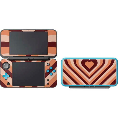Autumn Heart Pattern Nintendo 2DS XL (2017) Skin